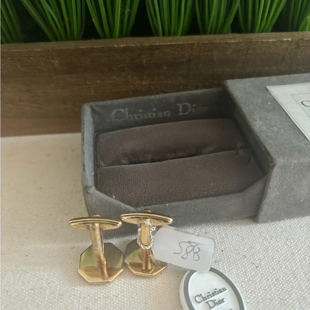 Dior cufflinks octagonal